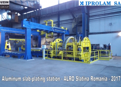 Statie placare sleburi din aluminiu // ALRO Slatina Romania